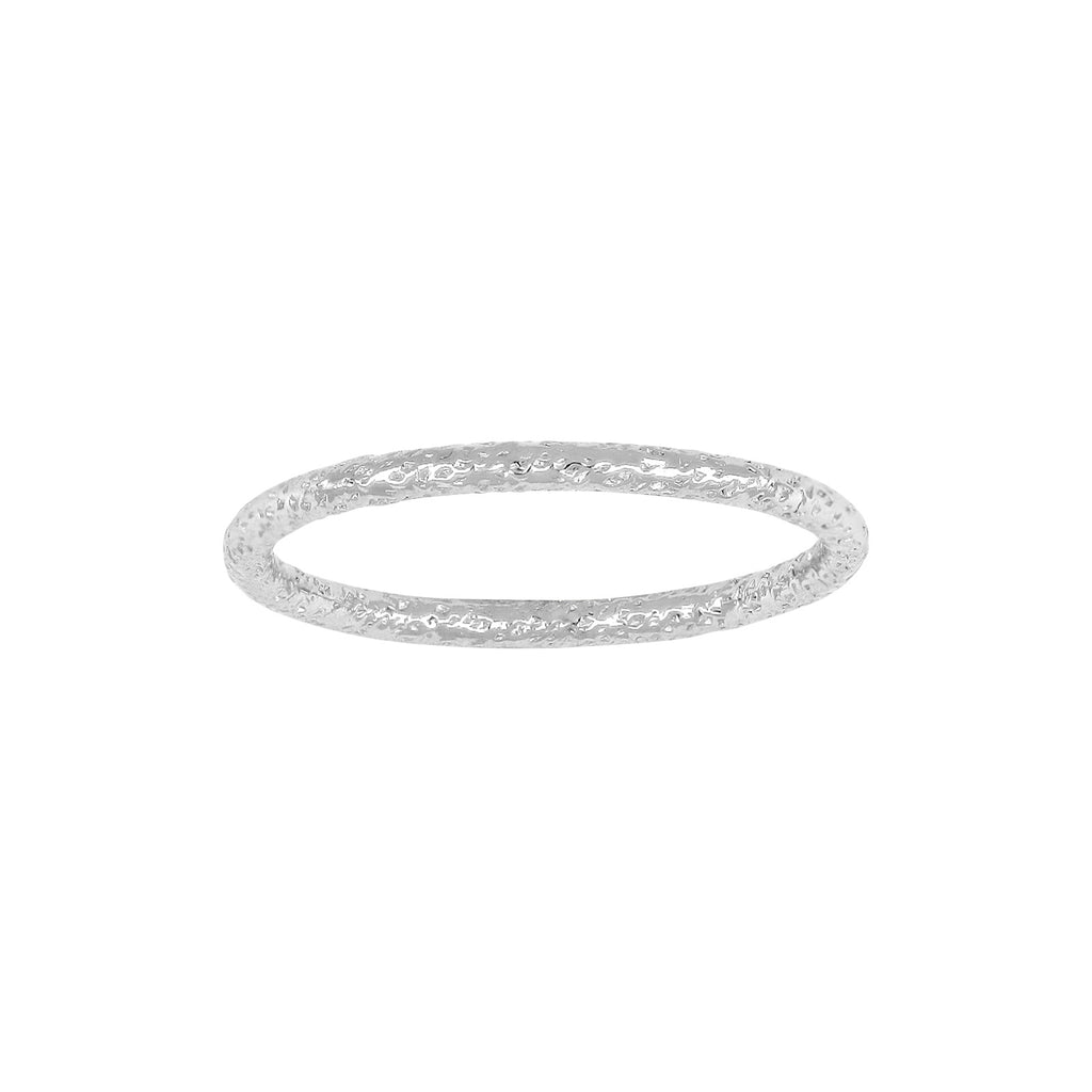 Rhod. sølv ring  NICE52 1