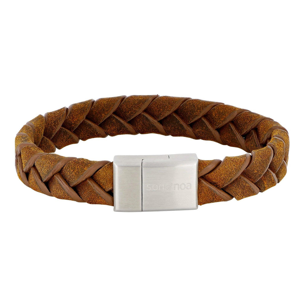 SON armbånd brun kalveskin 23cm