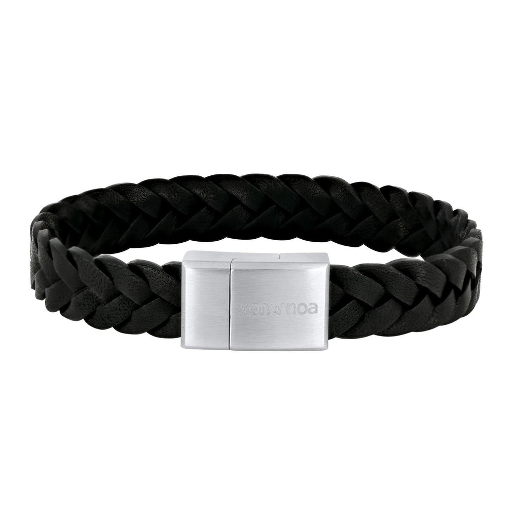 SON armbånd sort kalveskind 19cm