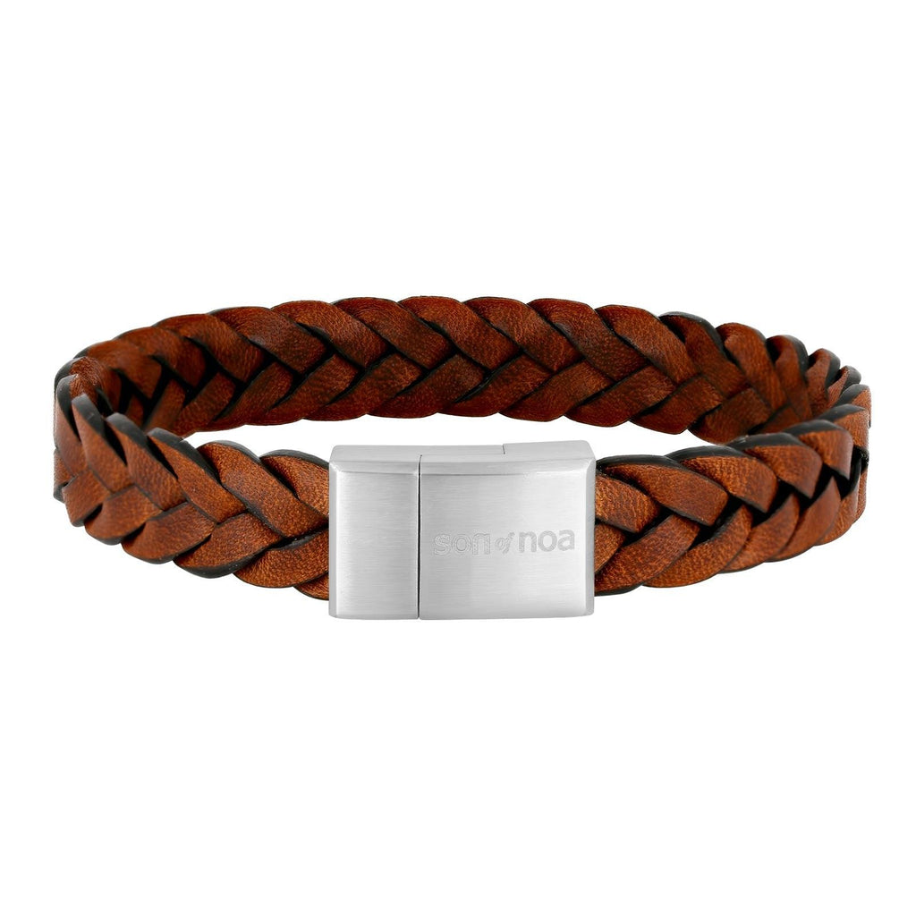 SON armbånd brun kalveskin 19cm