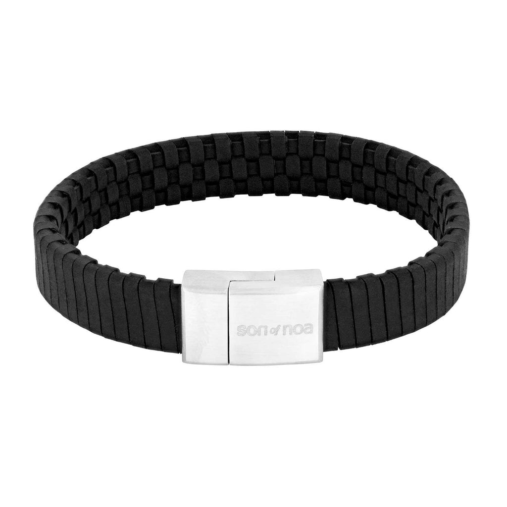 SON armbånd sort kalveskind 19cm 12mm